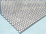 RS PRO Stainless Steel Perforated Metal Sheet 500mm x 500mm, 0.55mm Thick