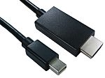 RS PRO Male Mini DisplayPort to Male HDMI, PVC Cable, 1080p, 3m