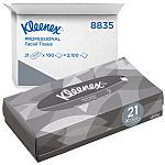 KLEENEX White Facial Tissues, Box of 100