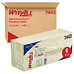 Kimberly Clark WypAll Yellow Cloths for General Cleaning, Dry Use, Pack of 50, 416 x 245mm, Repeat Use