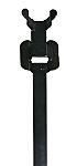RS PRO Cable Tie, Desserrable, 230mm x 10 mm, Black 316 Stainless Steel, Pk-100