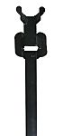 RS PRO Cable Tie, Desserrable, 450mm x 10 mm, Black 316 Stainless Steel, Pk-100