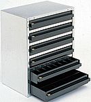 Raaco 6 Drawer ESD Cabinet, 435 x 357 x 255mm