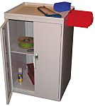 RS PRO 2 Door Steel Floor Standing Storage Cabinet, 930 x 600 x 500mm