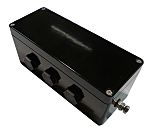 CE-TEK CEP Series Black Polyester Junction Box, IP66, ATEX, 75 x 190 x 75mm