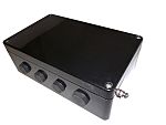 CE-TEK CEP Series Black Polyester Junction Box, IP66, ATEX, 160 x 90 x 260mm