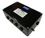 CE-TEK CEP Series Black Polyester Junction Box, IP66, 26 Terminals, ATEX, 160 x 90 x 260mm