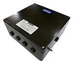 CE-TEK CEP Series Black Polyester Junction Box, IP66, 40 Terminals, ATEX, 250 x 120 x 255mm