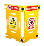 Addgards Yellow PE Folding Barrier