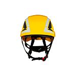 3M SecureFit™ Yellow Safety Helmet with Chin Strap, Adjustable, Ventilated