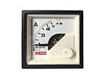 RS PRO Analogue Panel Ammeter 10 (Input) A, 100 (Scle) A, 50/5 (CT) A AC, 45mm x 45mm, 1 % Moving Iron