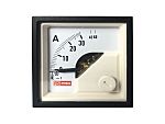 RS PRO Analogue Panel Ammeter 60 (Input)A AC, 45mm x 45mm, 1 % Moving Iron