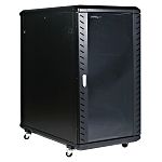 StarTech.com Black 22U Steel Server Rack , with 4-Post Frame 603 x 1112 x 1000mm
