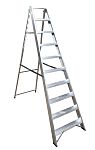 RS PRO Aluminium 10 steps Step Ladder, 2.170m open length