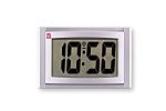 RS PRO Silver Radio Controlled Desktop, Wall Clock