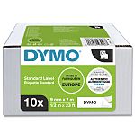 Dymo Black on White Label Printer Tape, 7.62mm Label Length, 9mm Label Width