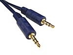 RS PRO Male 3.5mm Stereo Jack to Male 3.5mm Stereo Jack Aux Cable, Black, 2m
