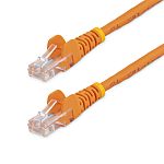 StarTech.com, 2m Cat5e, Orange RJ45 to Male RJ45 Male, U/UTP Unshielded, Terminated PVC Sheath