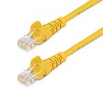 StarTech.com, 3m Cat5e, Yellow RJ45 to Male RJ45 Male, U/UTP Unshielded, Terminated PVC Sheath