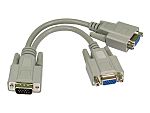 20cm VGA M - 2 x VGA F Splitter Cable