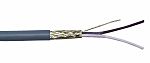 RS PRO Data Cable, 0.25 mm², 2 Cores, 23 AWG, Screened, 100m, Grey Sheath