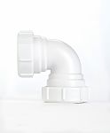 RS PRO 90° Knuckle Bend PVC Pipe Fitting, 40mm
