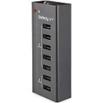 StarTech.com 7 Port USB 2.0 USB A  Hub, AC Adapter Powered, 45 mm x 11cm