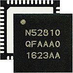Čip SoC (System-On-Chip) nRF52810-QFAA-R7 Mikrokontrolér, počet kolíků: 48, QFN