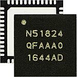 Čip SoC (System-On-Chip), standard: AEC-Q100 nRF51824-QFAA-R7 Mikrokontrolér, počet kolíků: 48, QFN