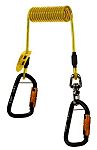 3M 157.5 cm stretched Lanyard with swivel carabiners Coil Tether with Swivel