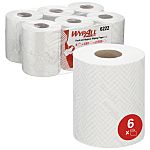 Kimberly Clark WypAll Rolled White Paper Towel, 380mm, 430 x 6 Sheets