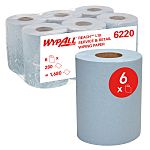 Kimberly Clark WypAll Rolled Blue Paper Towel, 380mm, 280 x 6 Sheets