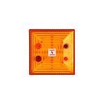 Clifford & Snell FD40 Series Amber Flashing Beacon, 24 V dc, Surface Mount, LED Bulb, IP65