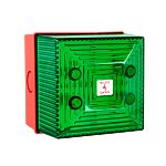 Clifford & Snell FL40 Series Green Flashing Beacon, 24V DC, Surface Mount, Xenon Bulb, IP65