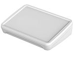 Caja de consola Bopla, serie BoPad, de ABS de color Blanco, con frontal inclinado, 215 x 150 x 53mm