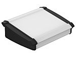 Caja de consola Bopla, serie Alu-Topline, de Aluminio de color Negro, con frontal inclinado, 200 x 181.2 x 68.2mm