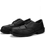 RS PRO Men's Black Steel Toe Capped Safety Shoes, UK 6, EU 39