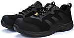 RS PRO Unisex Black Fibreglass Toe Capped Safety Trainers, UK 6, EU 39
