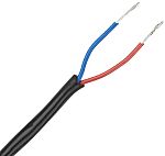 RS PRO Data Cable, 2 Cores, 0.22 mm², Unscreened, 24 AWG, 100m