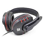 RS PRO Black, Red Wired Over Ear Headset
