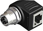 RS PRO Right Angle 1 Pole M12 Socket to 1 Pole Socket Adapter