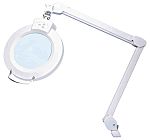 RS PRO LED Magnifier Lamp with Table Clamp Mount, 3 dpt, 12 dpt, 175mm Lens Dia., 175mm Lens