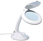 RS PRO LED Magnifying Lamp with Table Lamp, 3 dpt, 12 dpt, 125mm Lens