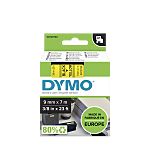 Dymo Black on Yellow Label Printer Tape, 7 m Length, 9 mm Width