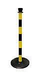 RS PRO Black & Yellow ABS Barrier Post