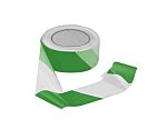 RS PRO Green, White High-Density Polyethylene 100m Barrier Tape, 0.02mm Thickness