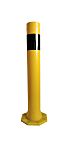 Poste de protección flexible RS PRO de Poliuretano Negro, amarillo, long. 1000mm, anch. 140mm, Ø 140mm