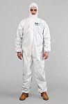 BioBlocked White Coverall, M