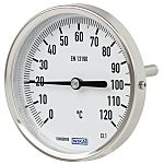 Termómetro con dial WIKA 3903699, Escala Centígrado, -30 → +50 °C, 50 °C, Diámetro 63mm