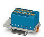 Phoenix Contact Distribution Block, 13 Way, 4mm², 24A, 690 V, Blue
